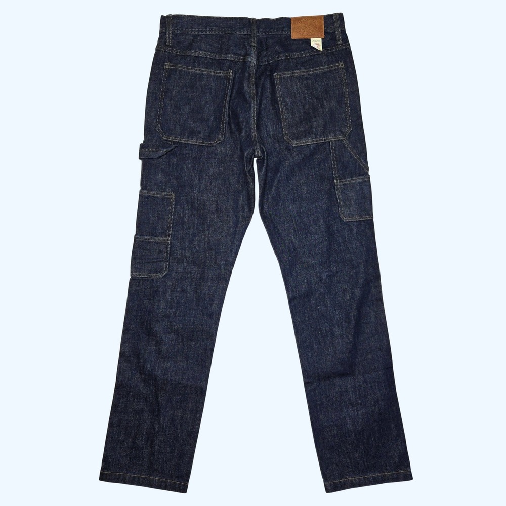 Wallace & Barnes Carpenter Pant Jeans Japanese Rinsed Mens Indigo AB451 32x32 - Picture 8 of 12